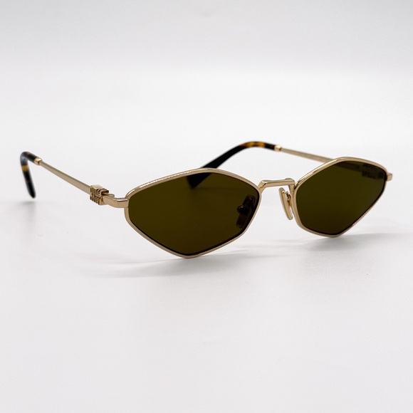 NEW MIU MIU MU56ZS 5AK09Z GEOMETRIC SMU 56Z 5AK09Z GOLD MU 56ZS WOMEN SUNGLASSES main image 6